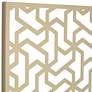 Laser Cut Puzzle Screen 24" Square Glossy Gold Wall Art