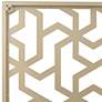 Laser Cut Puzzle Screen 24" Square Glossy Gold Wall Art