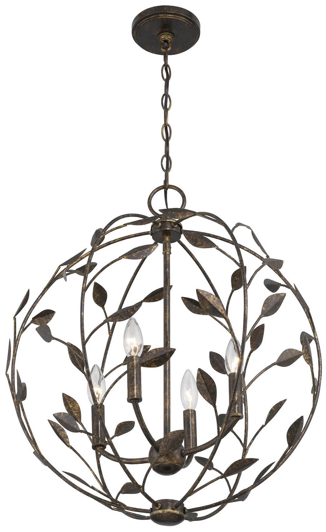 Image 3 Laska 4-Light Pendant in Enchanted Bronze by Breegan Jane more views