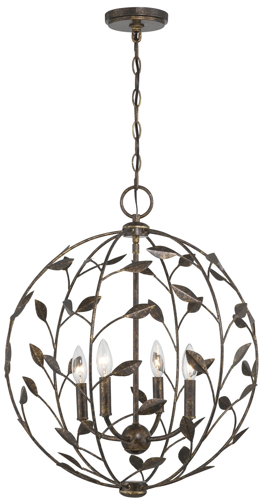 Image 4 Laska 4-Light Pendant in Enchanted Bronze by Breegan Jane more views