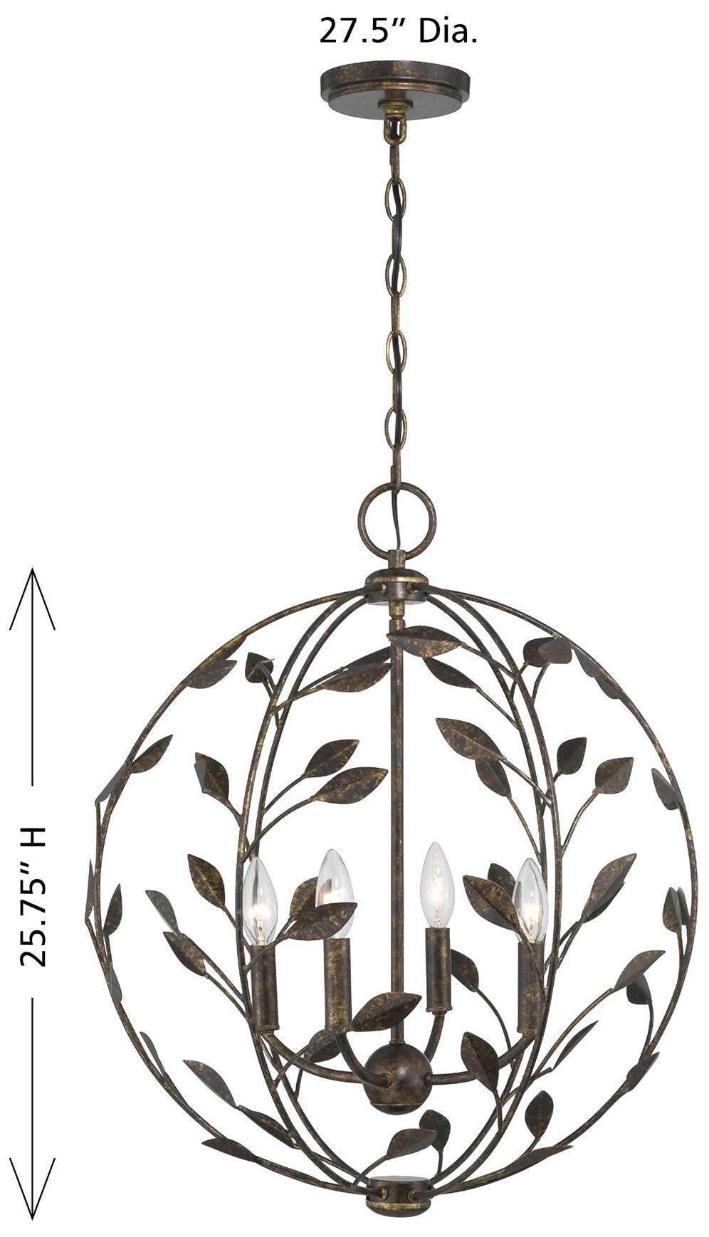 Image 6 Laska 4-Light Pendant in Enchanted Bronze by Breegan Jane more views