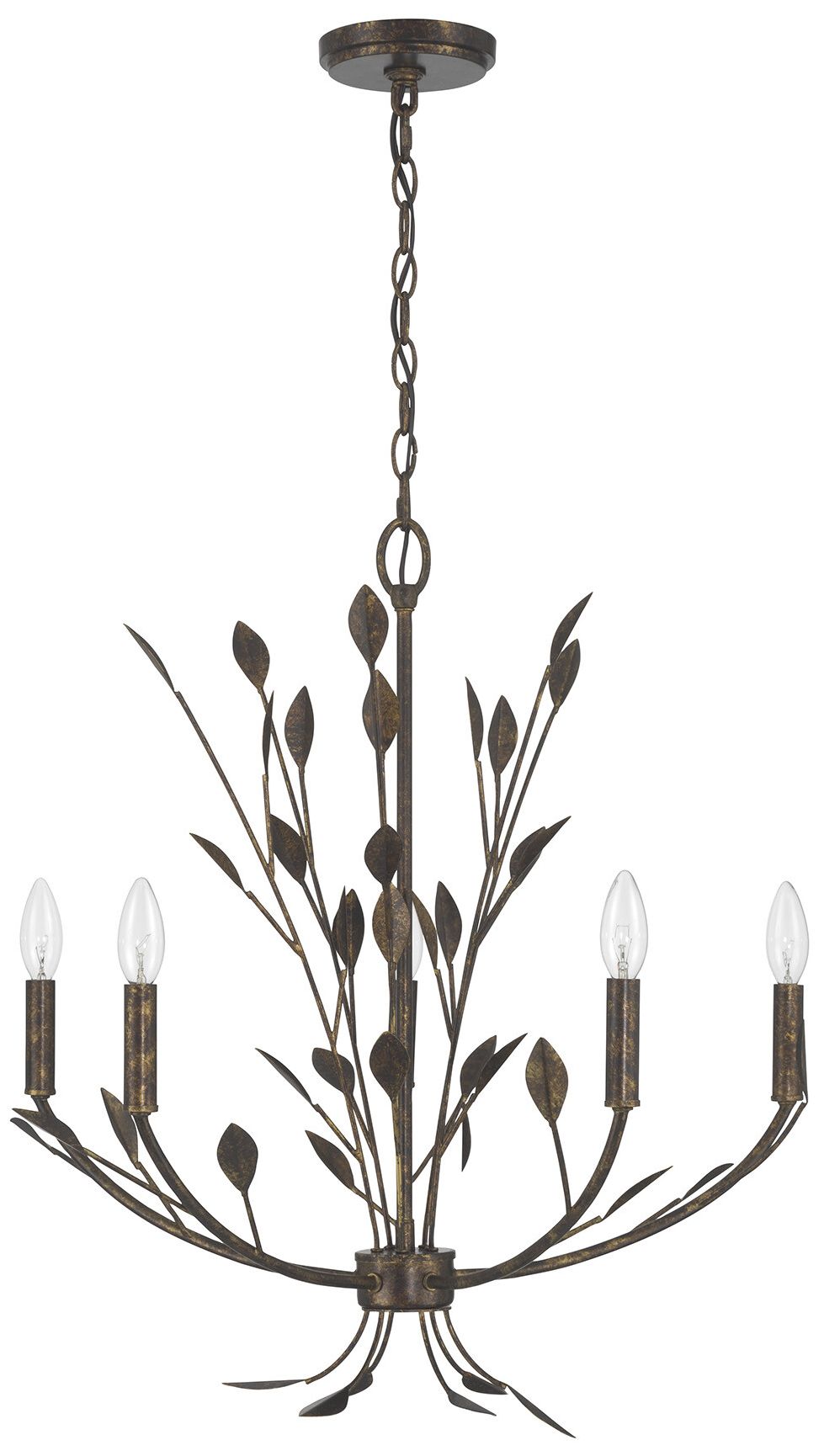 Image 2 Laska 5-Light Chandelier in Enchanted Bronze by Breegan Jane more views