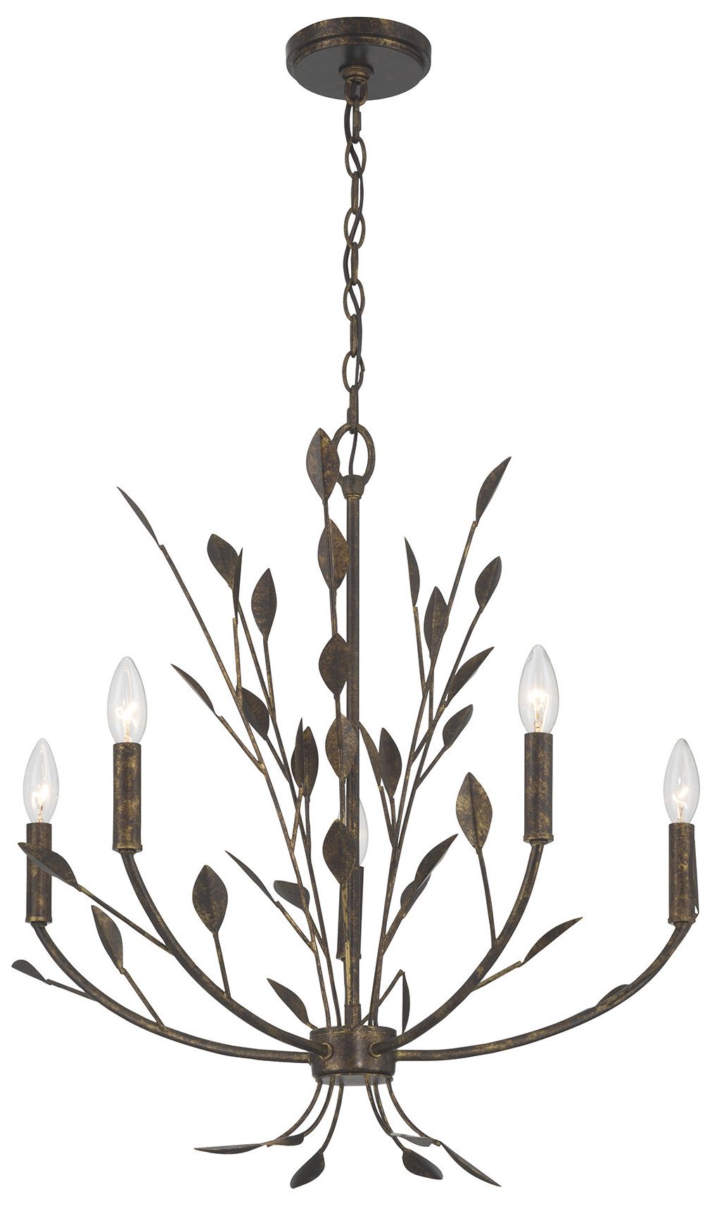 Image 3 Laska 5-Light Chandelier in Enchanted Bronze by Breegan Jane more views