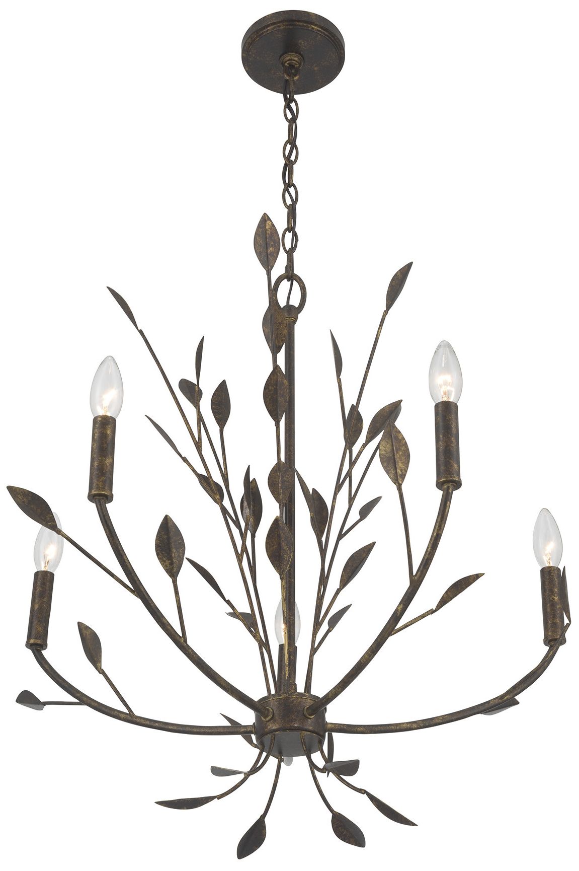 Image 4 Laska 5-Light Chandelier in Enchanted Bronze by Breegan Jane more views