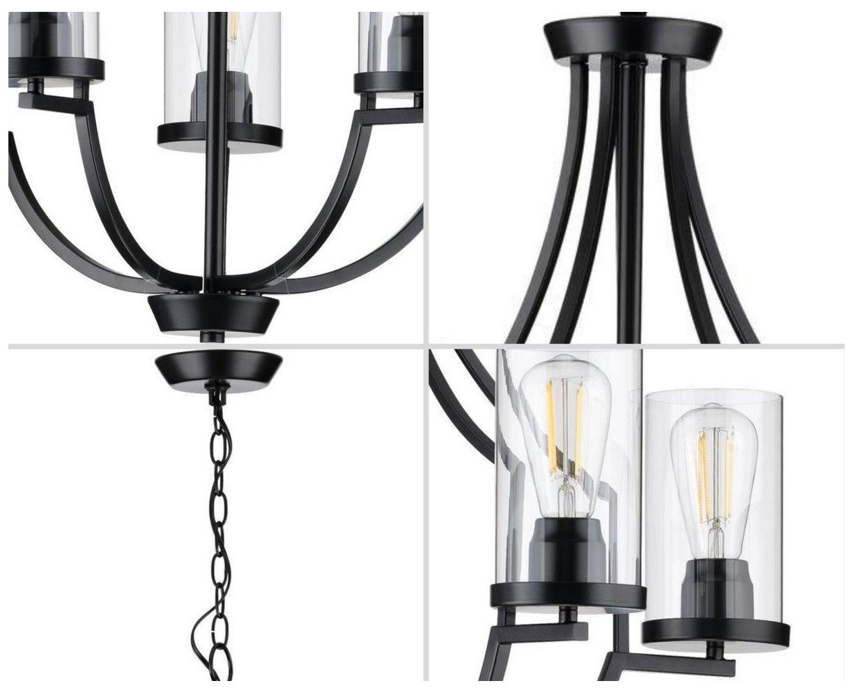 Image 5 Lassiter Collection Five-Light Clear Glass Chandelier Light more views