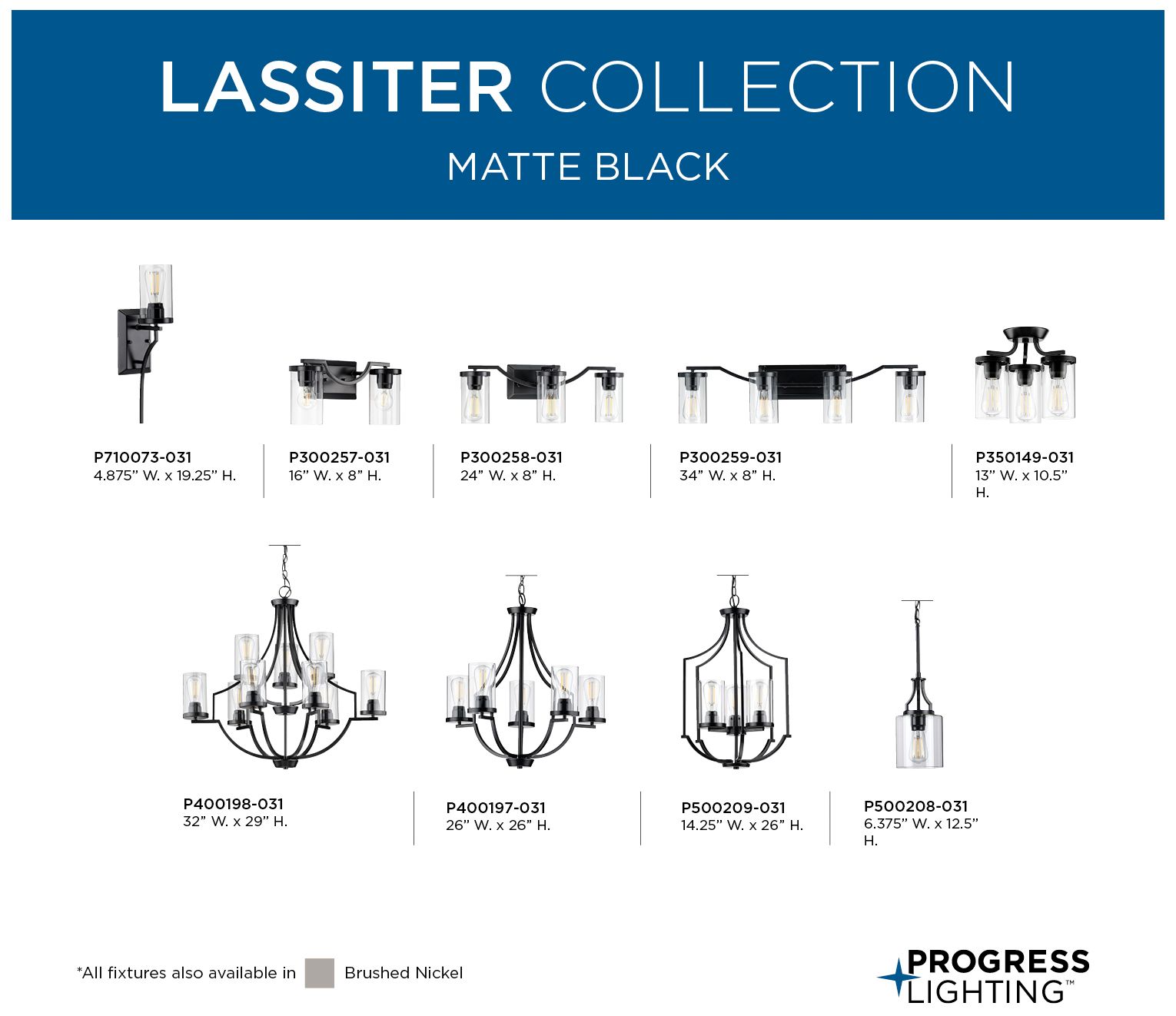 Image 7 Lassiter Collection Four-Light Clear Glass Modern Bath Vanity Light more views