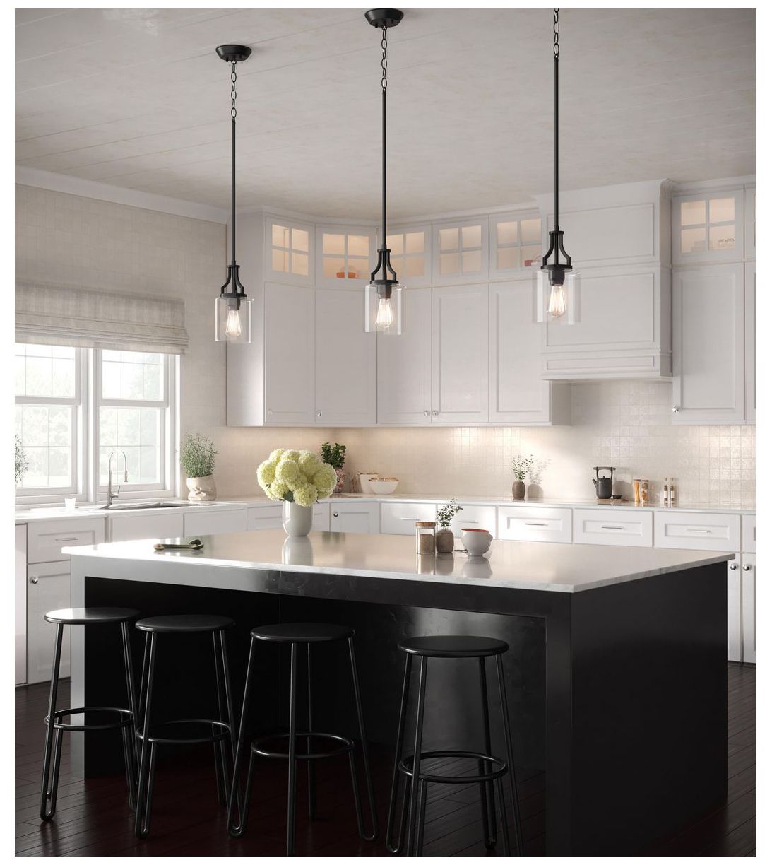 Lassiter Collection One-Light Clear Glass Pendant Light