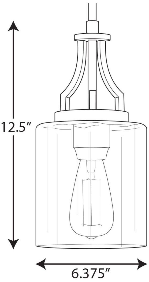Image 4 Lassiter Collection One-Light Clear Glass Pendant Light more views