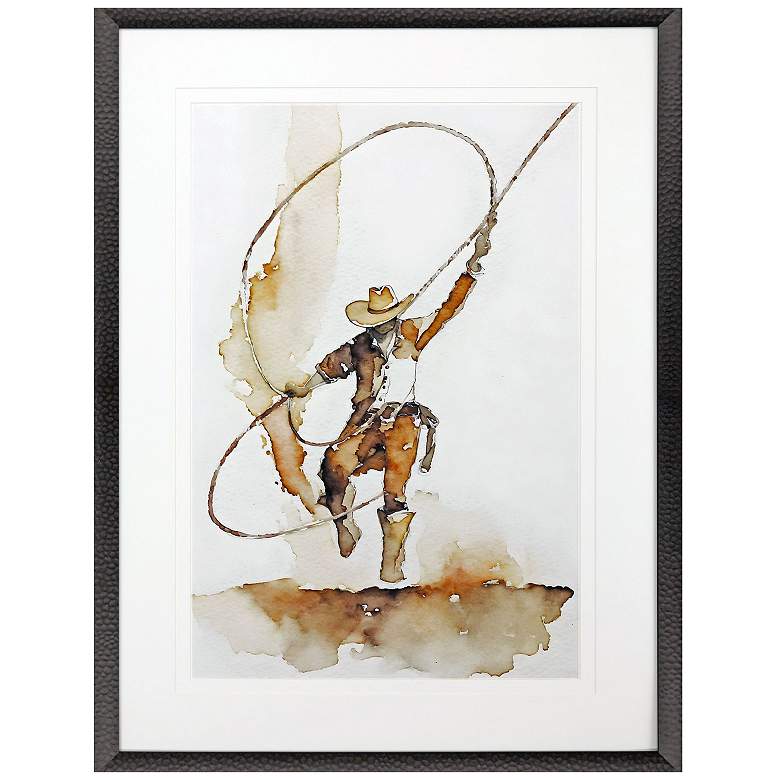Image 1 Lasso 39"W x 52"H Framed Art