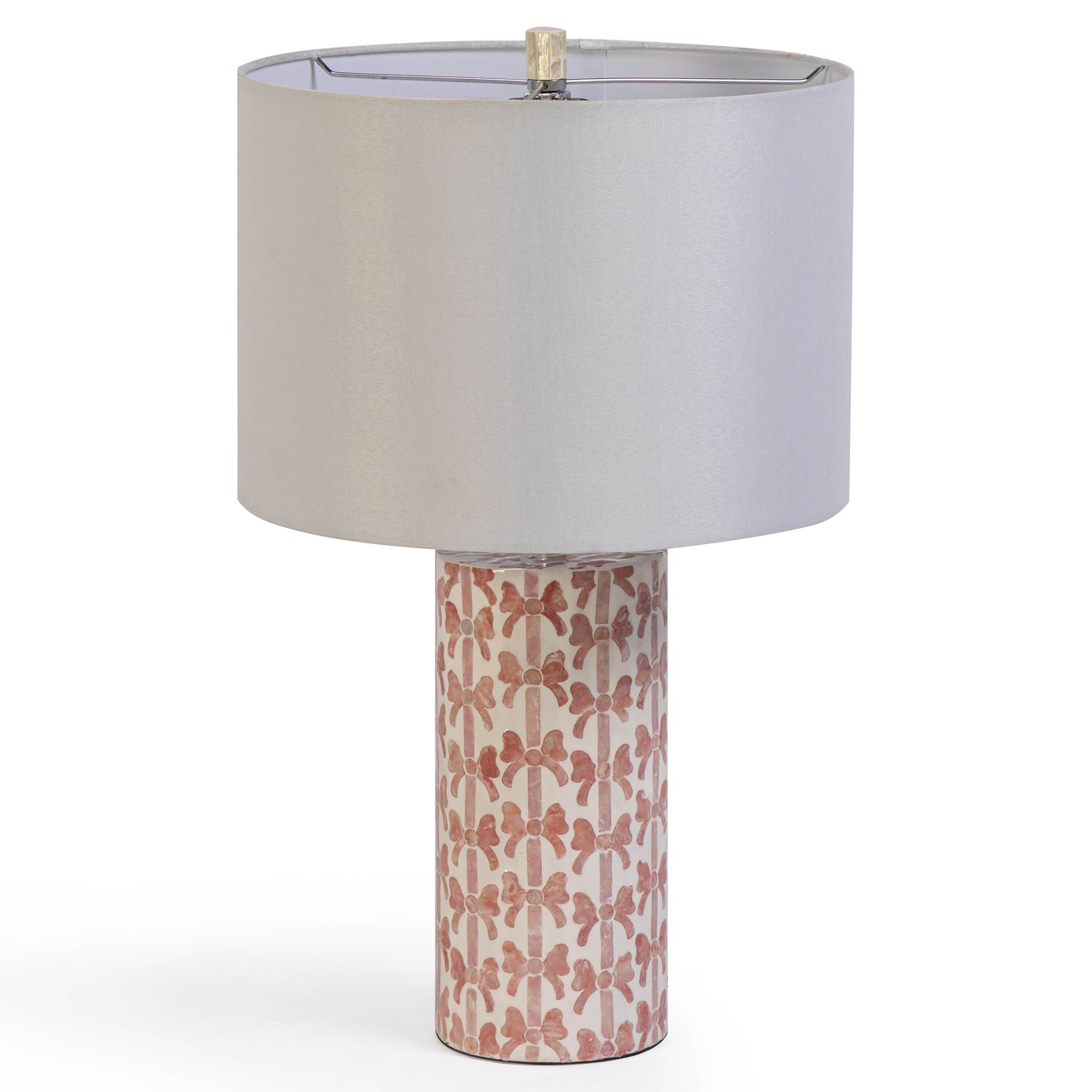 Image 3 Lassy Pink Ribbon Capiz Shell Table Lamp more views