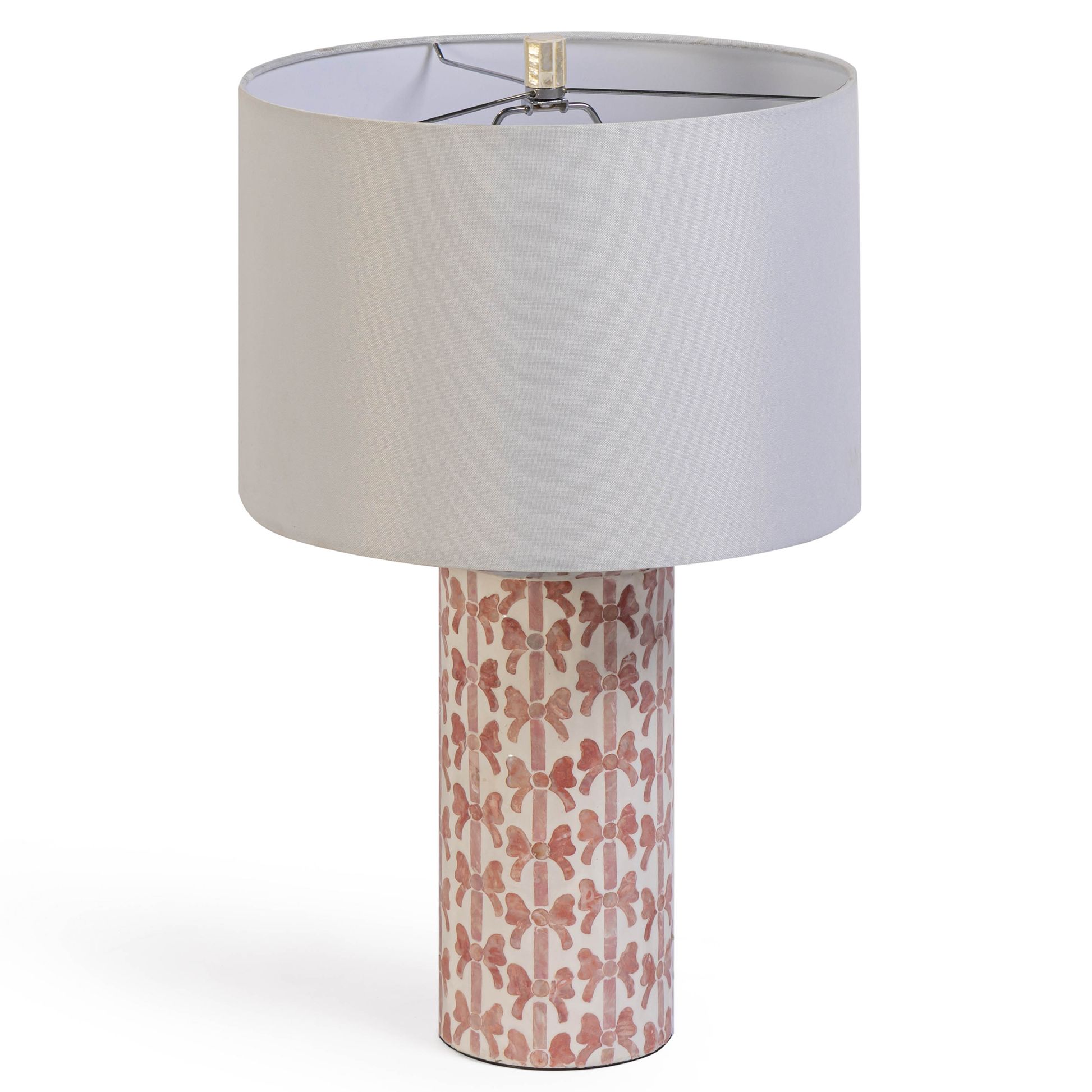 Image 4 Lassy Pink Ribbon Capiz Shell Table Lamp more views