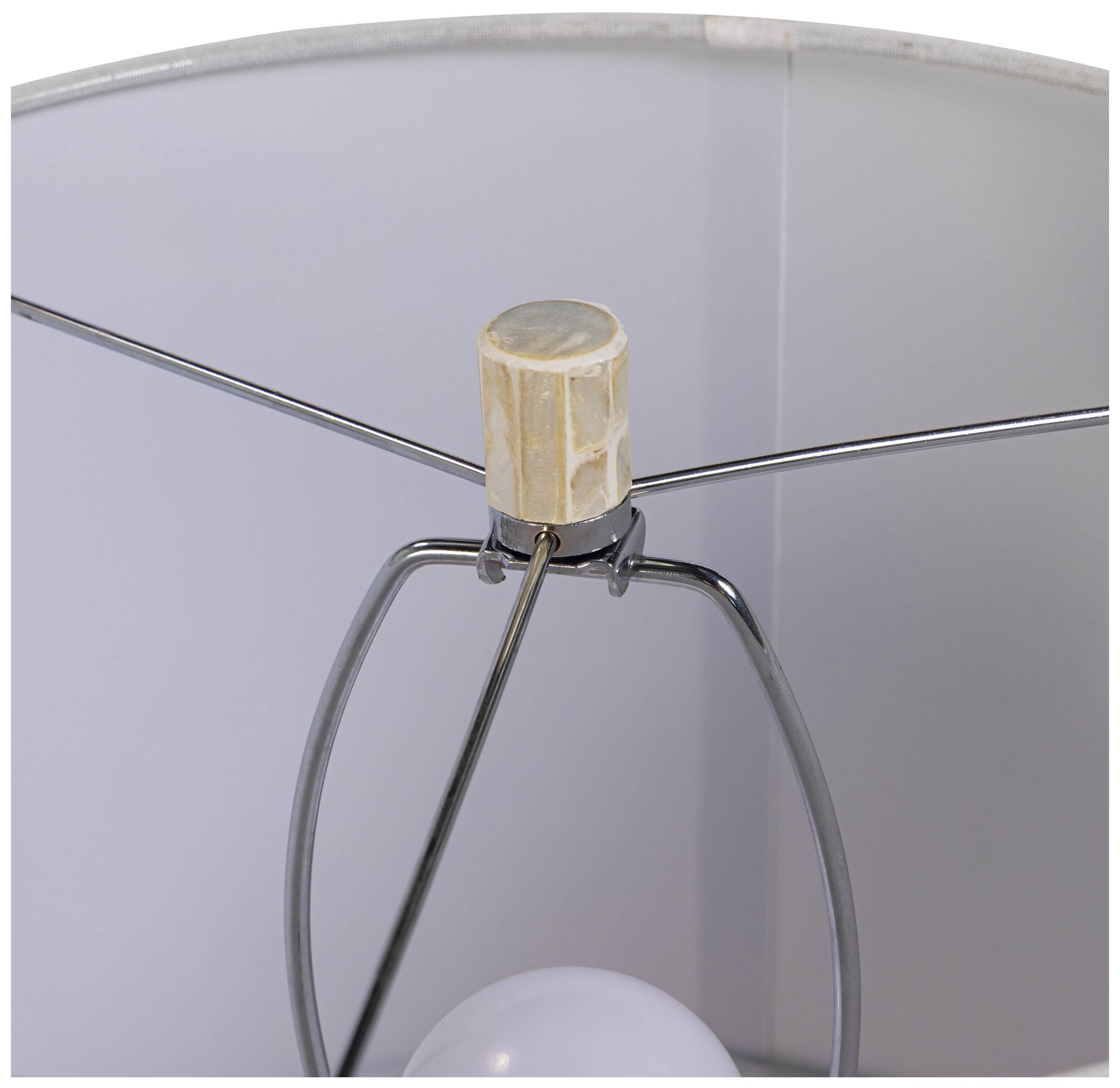 Image 6 Lassy Pink Ribbon Capiz Shell Table Lamp more views