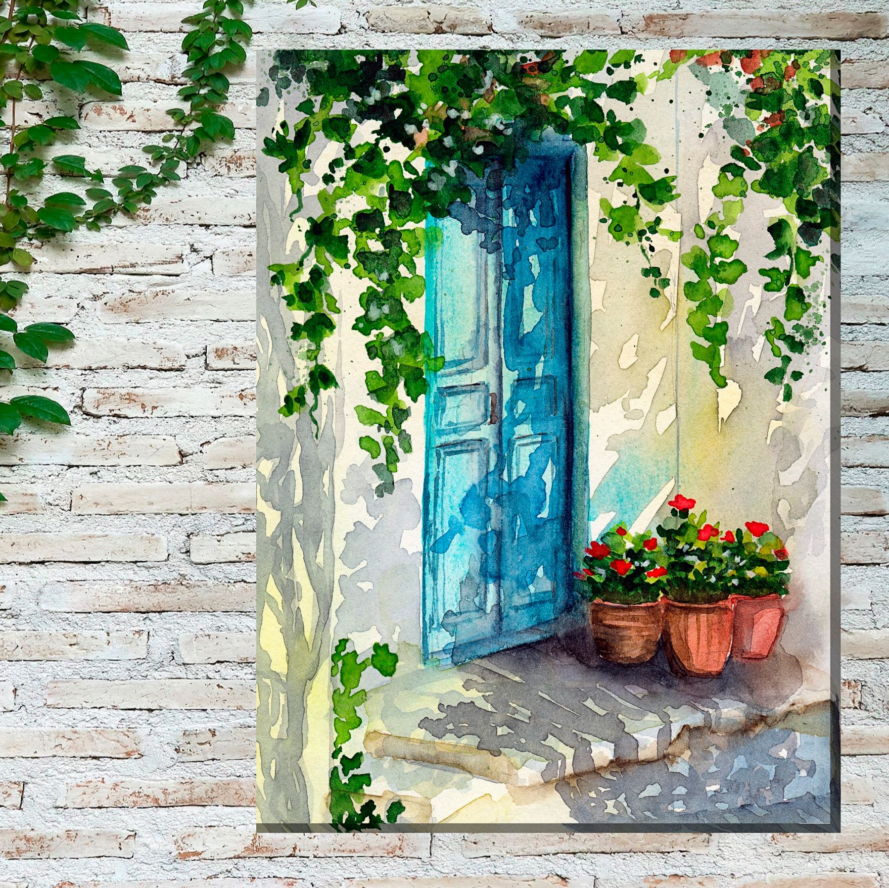 Late Day Shadows 40 H All Weather Outdoor Canvas Wall Art 766G5 Lamps Plus