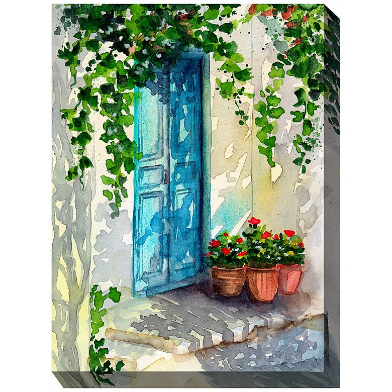 Image 2 Late Day Shadows 40"H All-Weather Outdoor Canvas Wall Art
