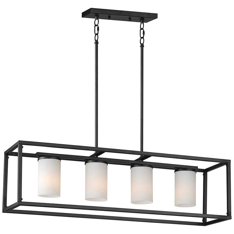 Image 1 Lateral 4-Light Linear Pendant Black
