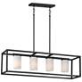 1_Lateral 4-Light Linear Pendant Black
