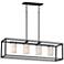 Lateral 4-Light Linear Pendant Black