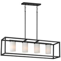 Lateral 4-Light Linear Pendant Black