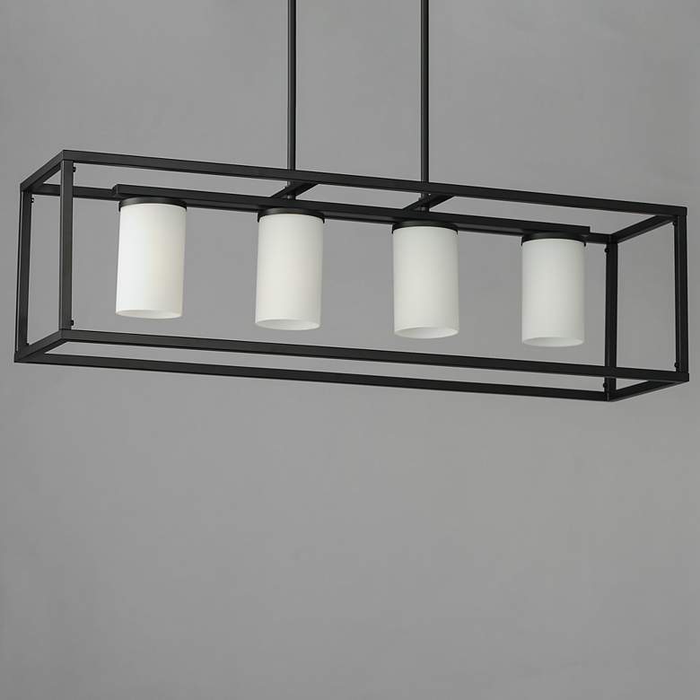Image 2 Lateral 4-Light Linear Pendant Black more views