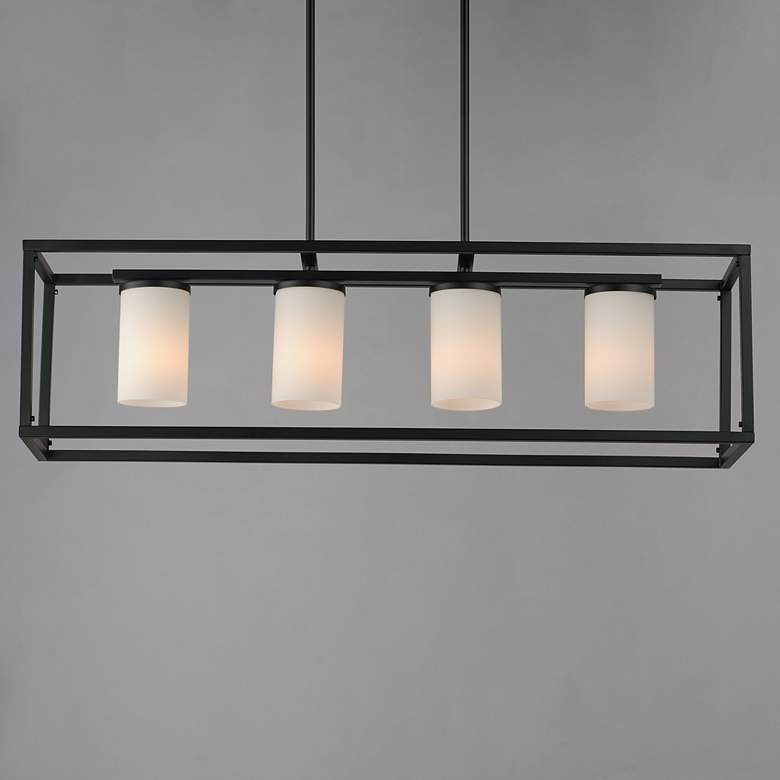 Image 3 Lateral 4-Light Linear Pendant Black more views