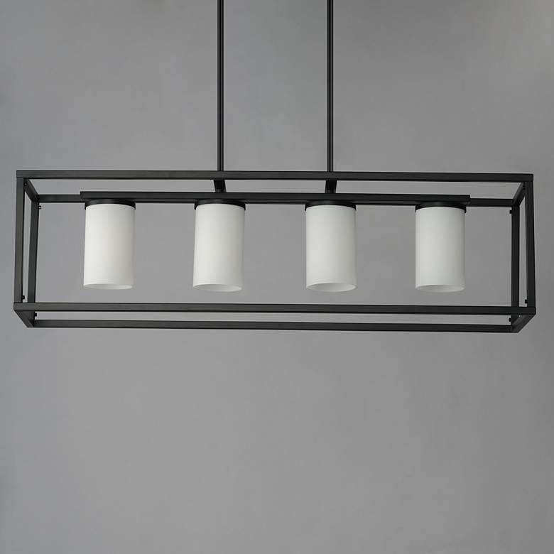 Image 4 Lateral 4-Light Linear Pendant Black more views