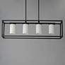 4_Lateral 4-Light Linear Pendant Black more views
