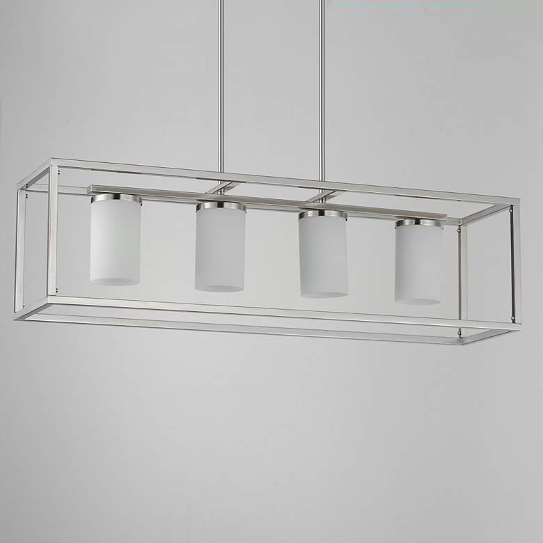 Image 2 Lateral 4-Light Linear Pendant Satin Nickel more views