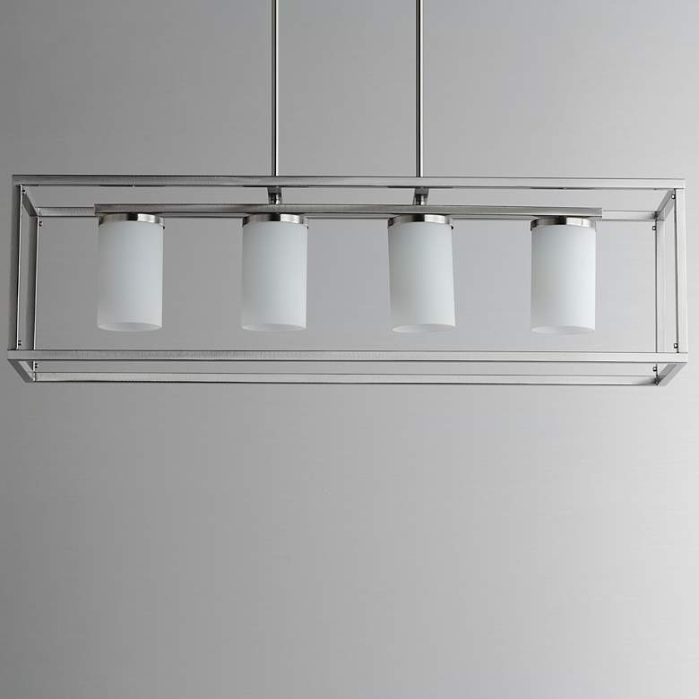 Image 4 Lateral 4-Light Linear Pendant Satin Nickel more views