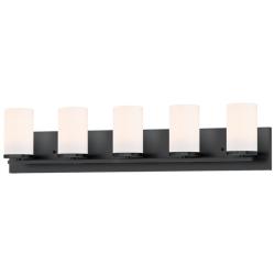 Lateral 5-Light Bath Vanity - Black