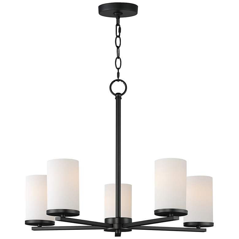 Image 1 Lateral 5-Light Chandelier Black
