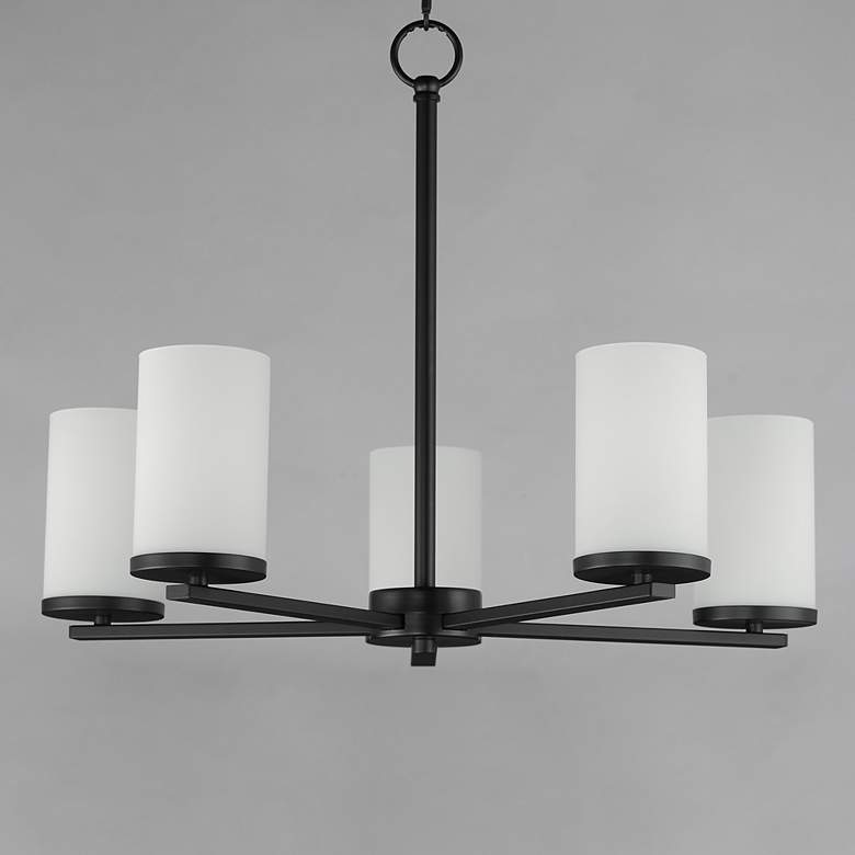Image 2 Lateral 5-Light Chandelier Black more views