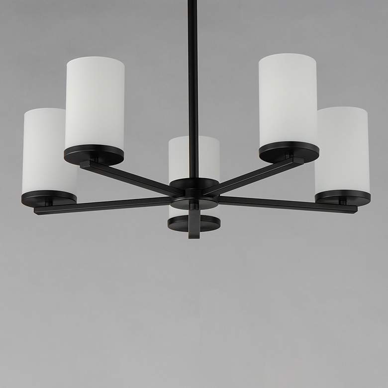 Image 4 Lateral 5-Light Chandelier Black more views