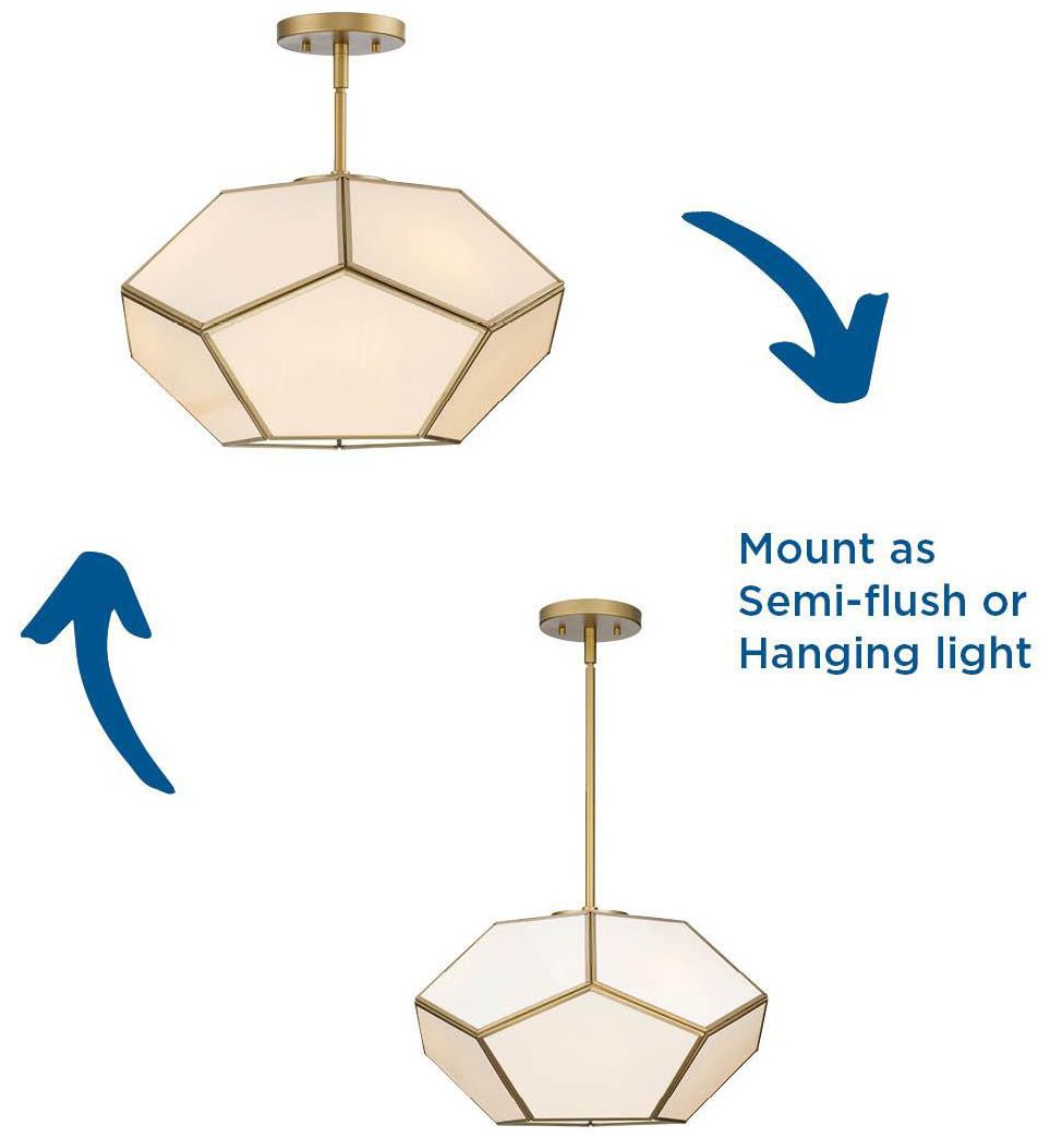 Latham Collection 18 in. Three-Light Flush Mount