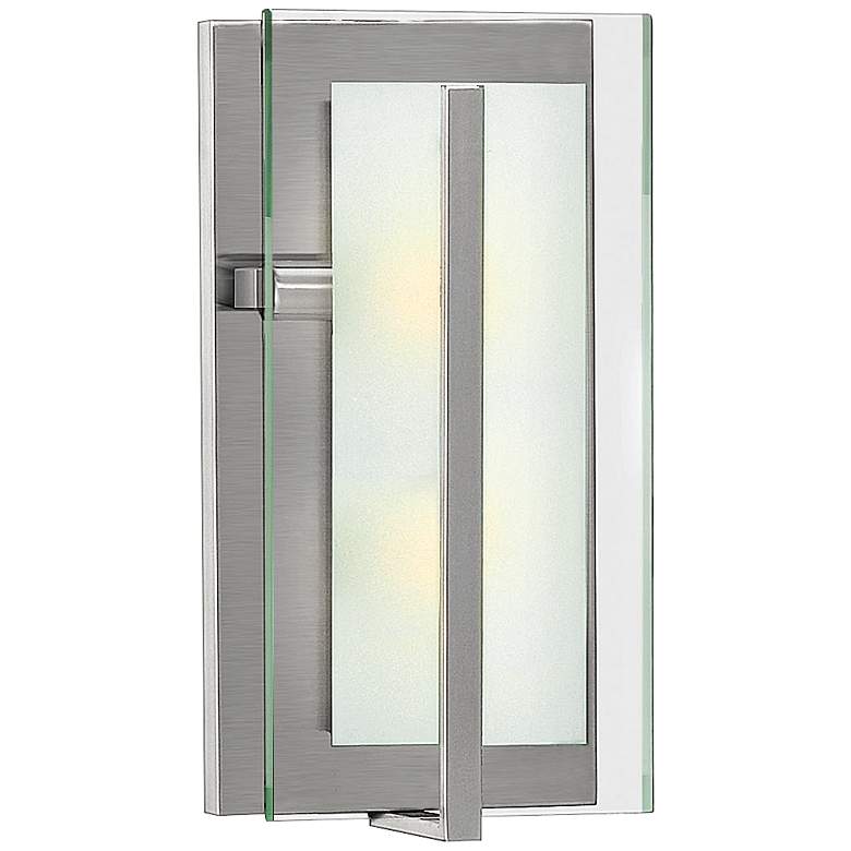 Image 1 Latitude 15 1/2 inchH Brushed Nickel Wall Sconce