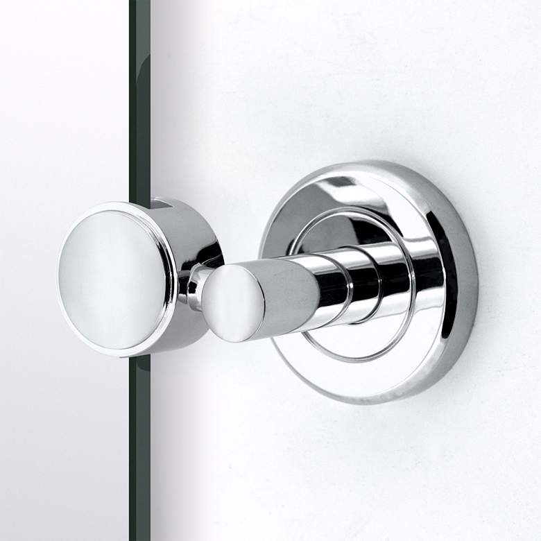 Image 2 Latitude 2 Chrome Finish 23 1/2" x 26 1/2" Oval Wall Mirror more views
