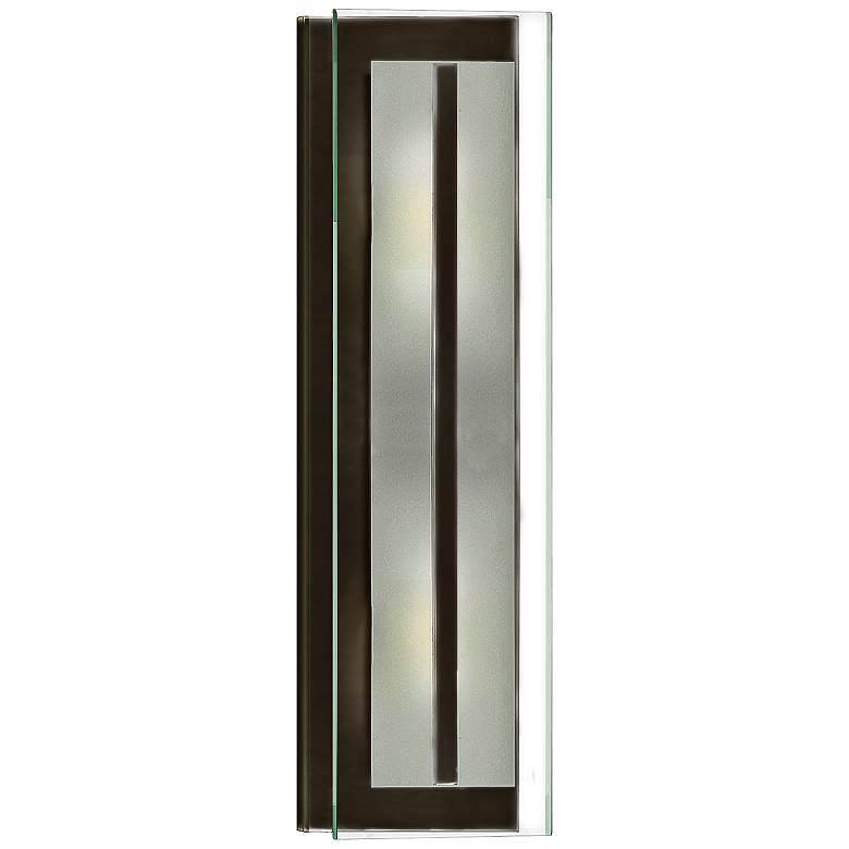Image 1 Latitude 21 1/2"H Oil-Rubbed Bronze Rectangular Wall Sconce