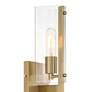 2_Latitude 22 1/4" High Brushed Gold 2-Light Wall Sconce more views