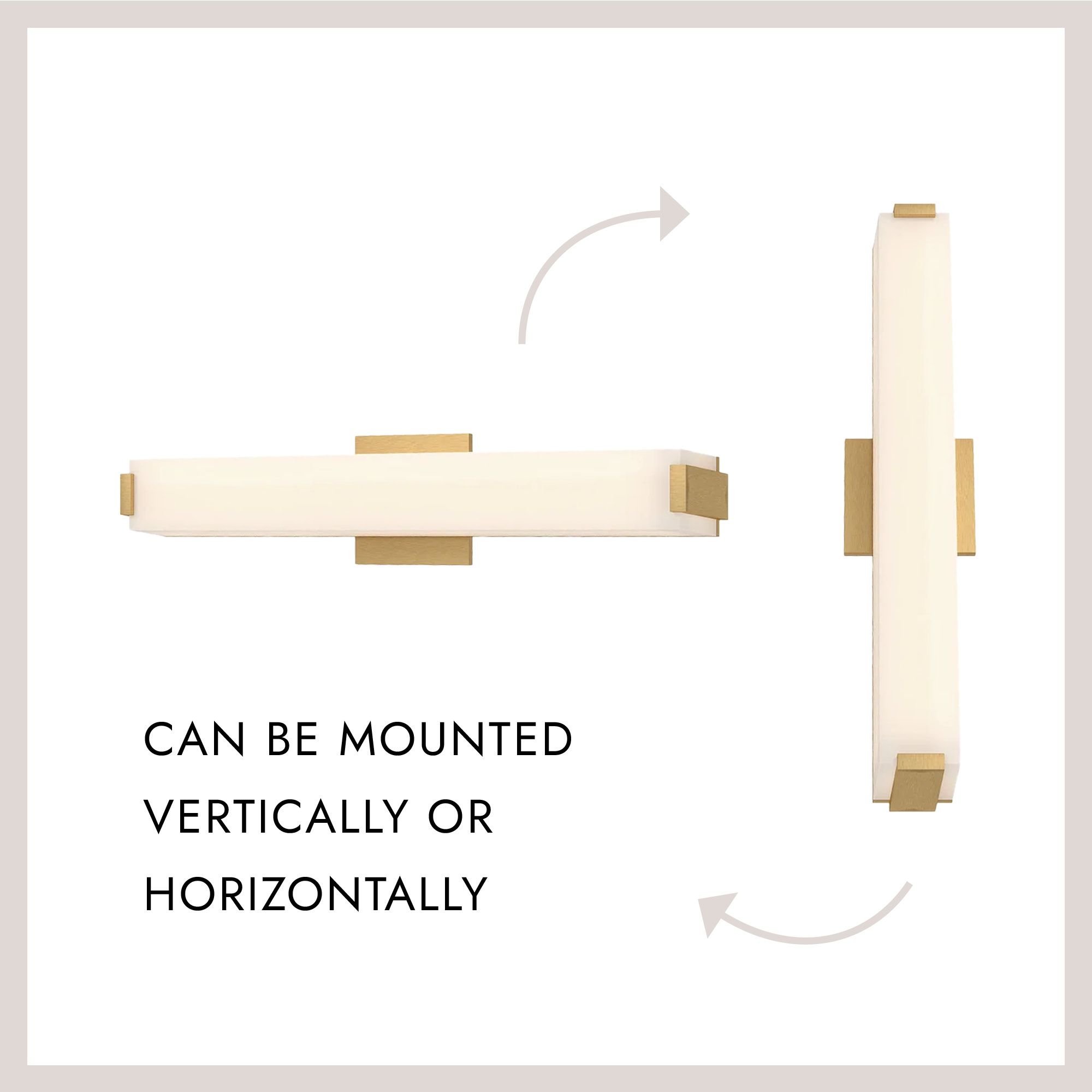 Image 4 Latitude 24 1/2" Wide Brushed Gold LED Vanity Bath Light more views