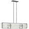 Latitude 42" Wide Brushed Nickel 4-Light Linear Chandelier