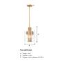 4_Latitude 9 1/2" Wide Brushed Gold 3-Light Pendant more views