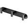 Latitude II All Modern Decor 11" L Triple Robe Hook, Matte Black