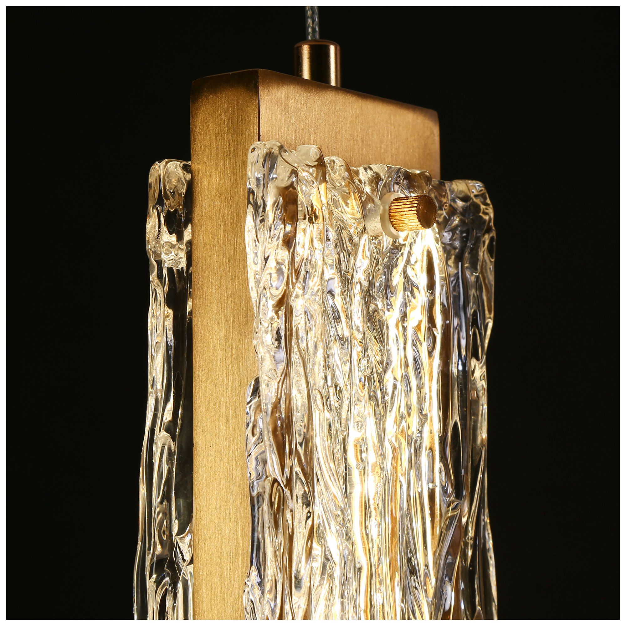 Latreia 5-Light LED Glass Island Pendant Light - Made to Order