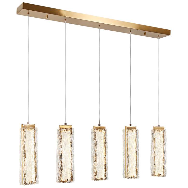 Image 1 Latreia 5-Light LED Glass Island Pendant Light