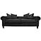 Latrice Pewter Velvet Large 90" Wide Hand-Crafted Sofa