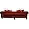 Latrice Red Velvet 103" Wide Hand-Crafted Sofa