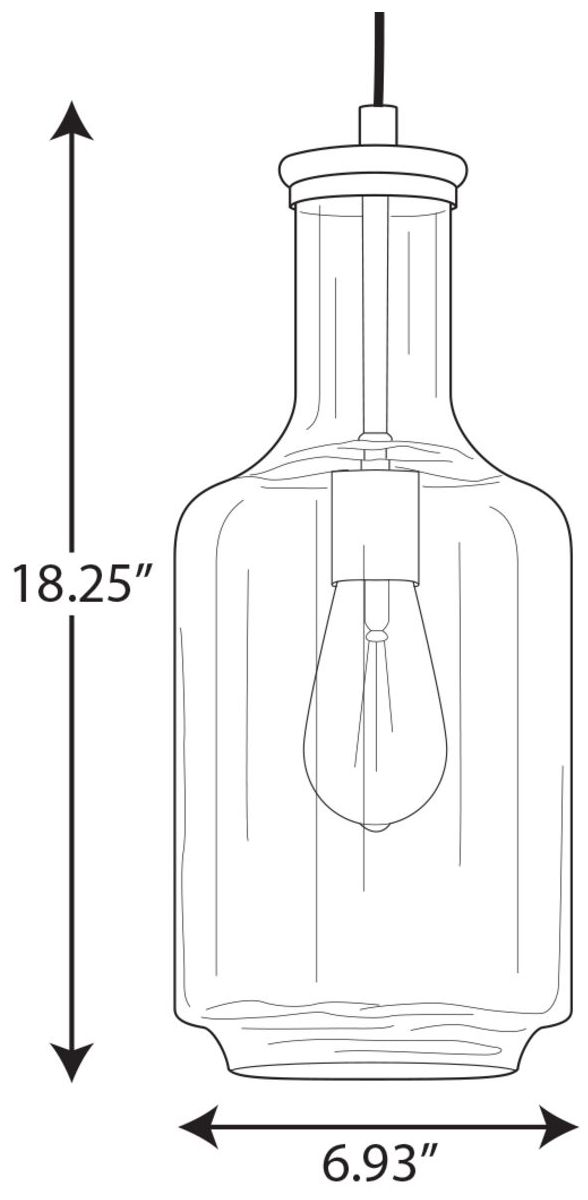 Image 4 Latrobe Collection One-Light Clear Glass Pendant Light P500229 more views