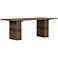 Latte 78 3/4" Wide Rustic Toasted Wood Dining Table