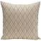 Latte Flax Oatmeal Brown 20" Square Decorative Pillow