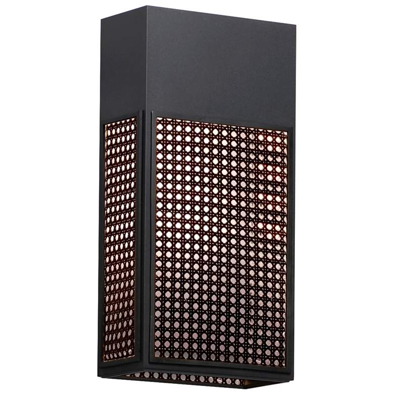 Image 1 Lattice 16" LED Outdoor Sconce Dark Sky