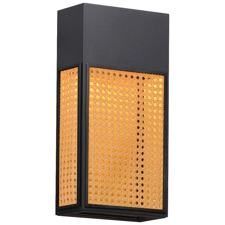 Image 1 Lattice 16" LED Outdoor Sconce Dark Sky